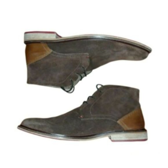 Stafford Mens Ankle boot Brown suede size 13M Tailored Culture Upper Leather - Picture 3 of 8